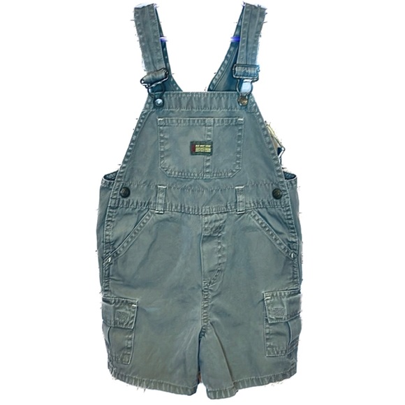 Baby Old Navy Army Green Cargo Overalls, Baby Size 24 Months. - Picture 1 of 9